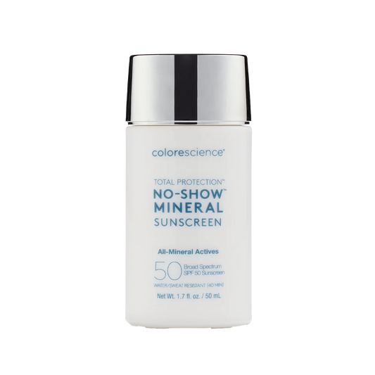 Total protection NO SHOW mineral sunscreen SPF 50